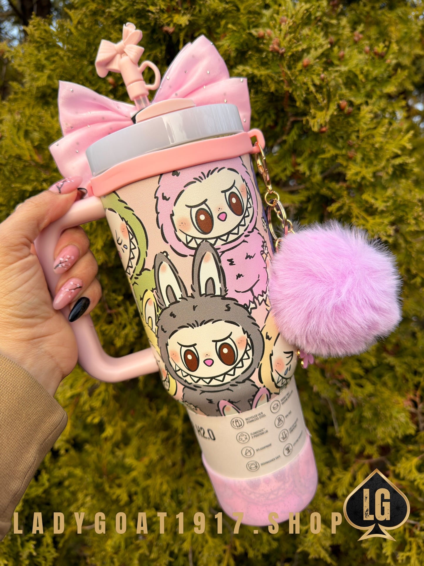LaBuBu 40 oz Tumbler W/ Accessories