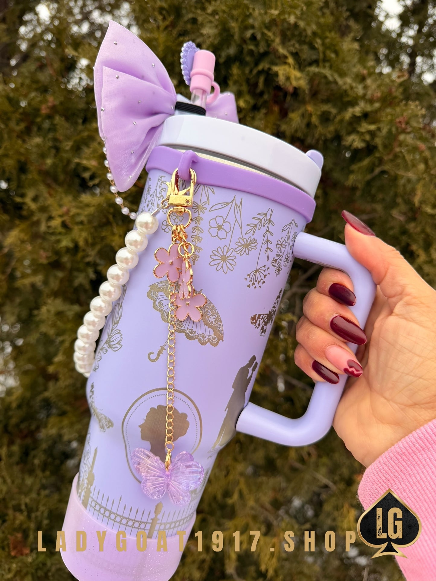 Purple 2.0 S4 Bridgerton 40 oz Tumbler W/ Accessories