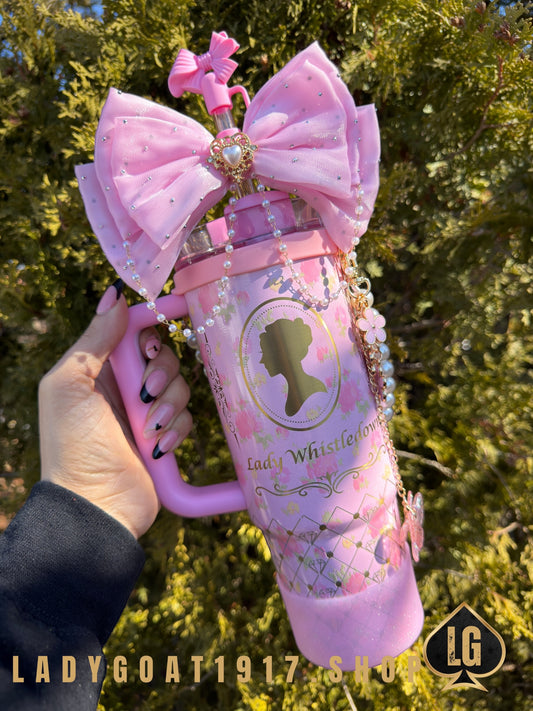 STANLEY LOVESHACK IBIZA SUNSET Bridgerton 30 oz Tumbler W/ Accessories