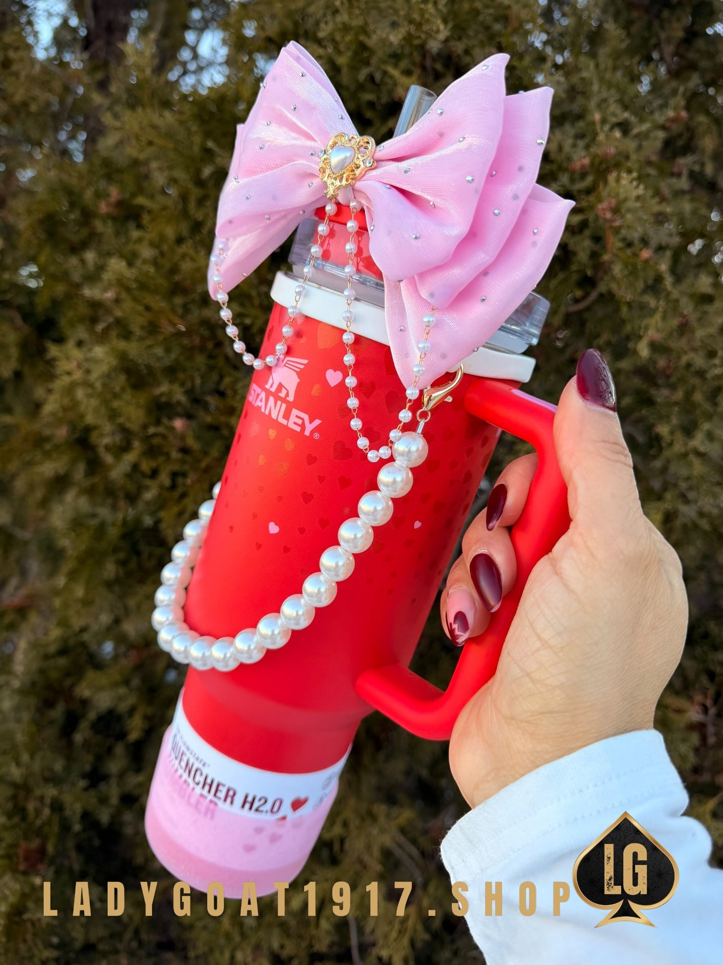 Stanley OG Valentine 40 oz Tumbler W/ Accessories