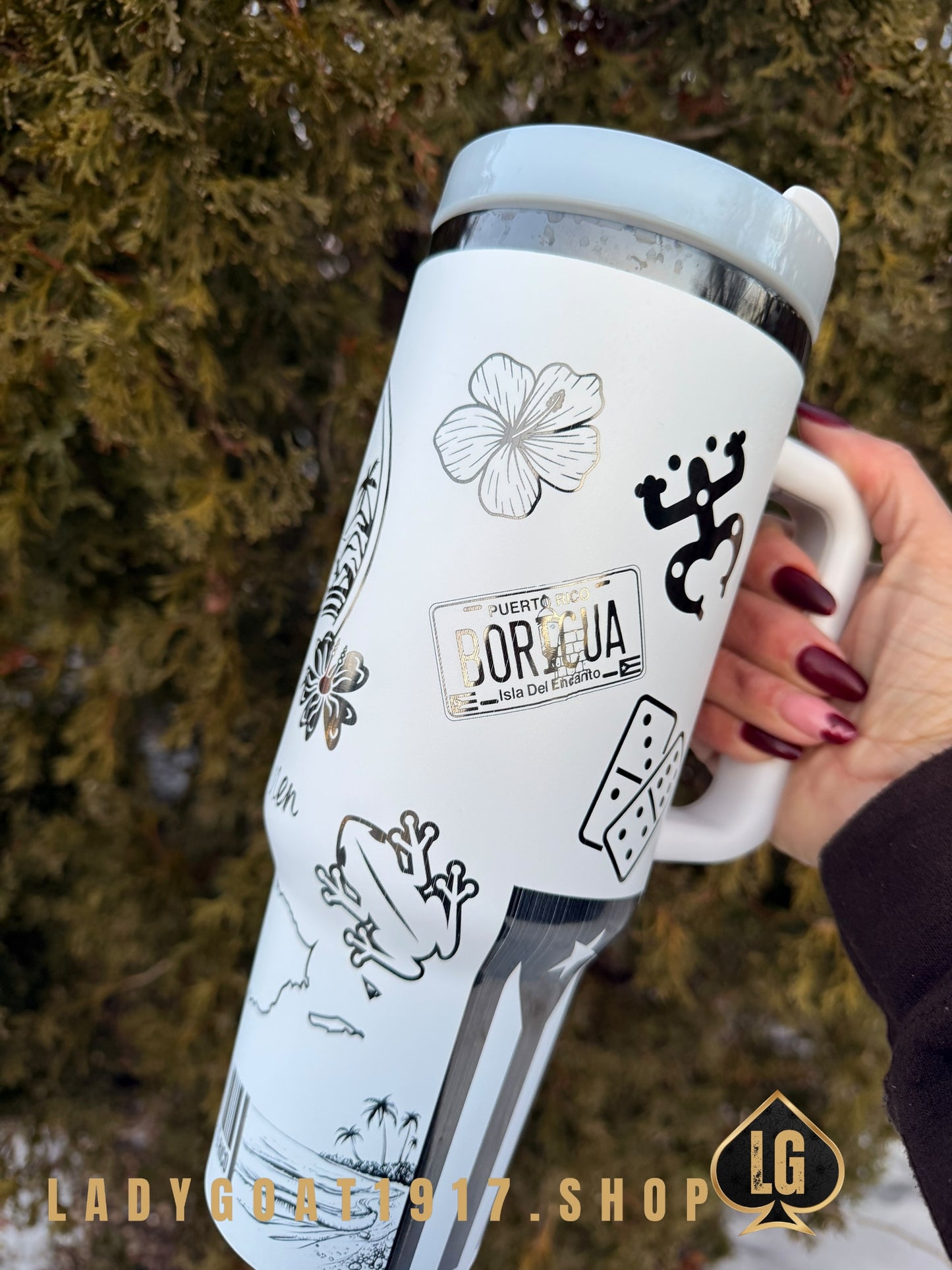 B&W PR 🇵🇷40 oz Tumbler