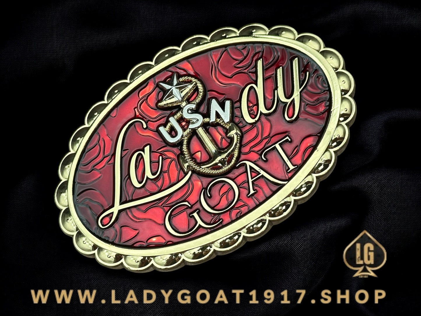 Lady Goat SCPO Belt Buckle  25"❤️ PRE-SALE