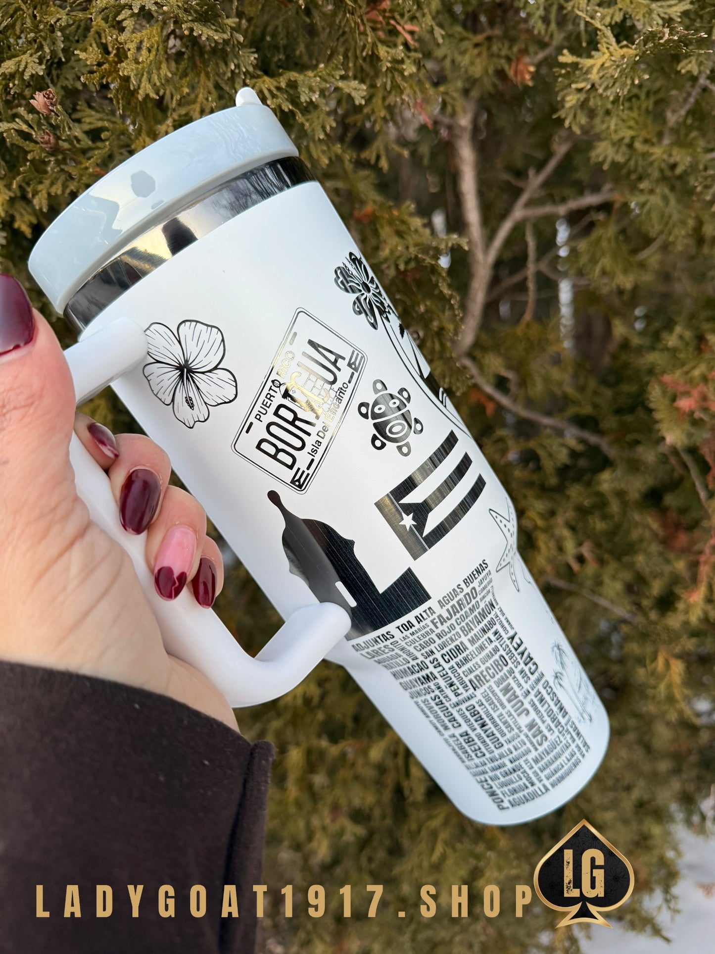 B&W PR 🇵🇷40 oz Tumbler