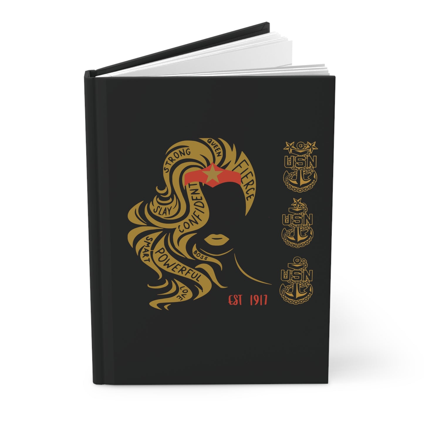 WW OG Long Hair Gold Hardcover Journal Matte