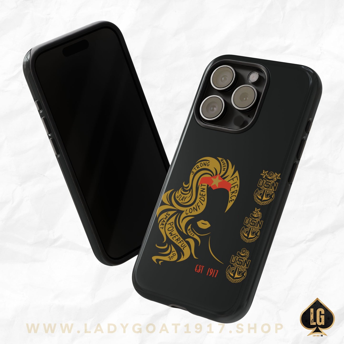 WW OG Long Hair Gold Phone Case