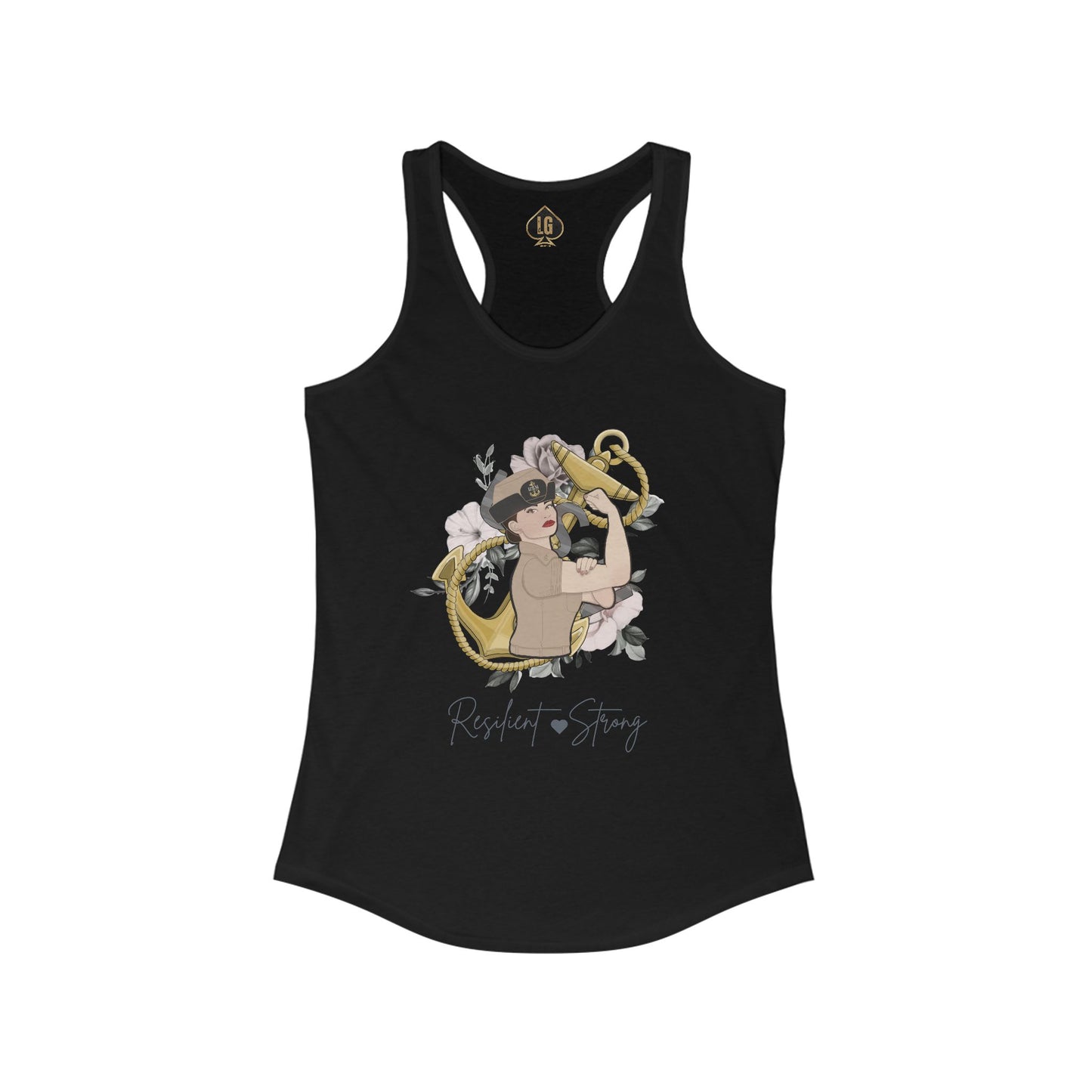 Resilient and Strong V6 Bucket Women's Ideal Racerback Tank