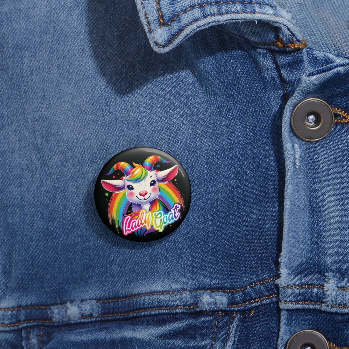 Lady Goat LF Edition Custom Pin Buttons