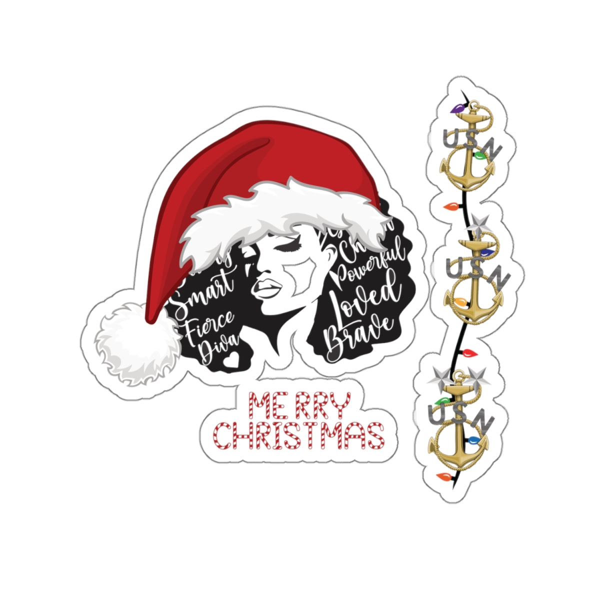 WW Diva O.G Christmas Stickers