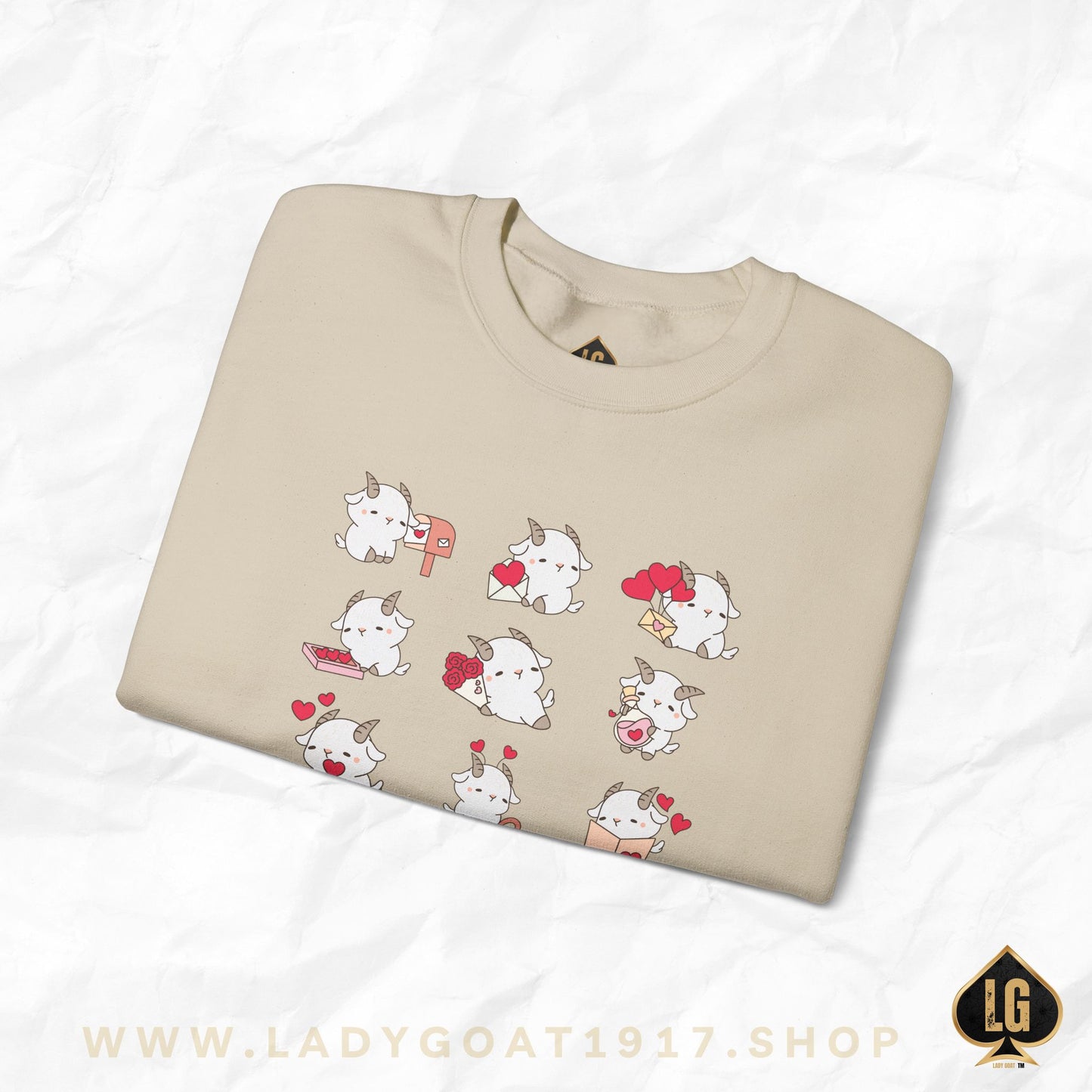 Hello Goat Valentine Crewneck Sweater