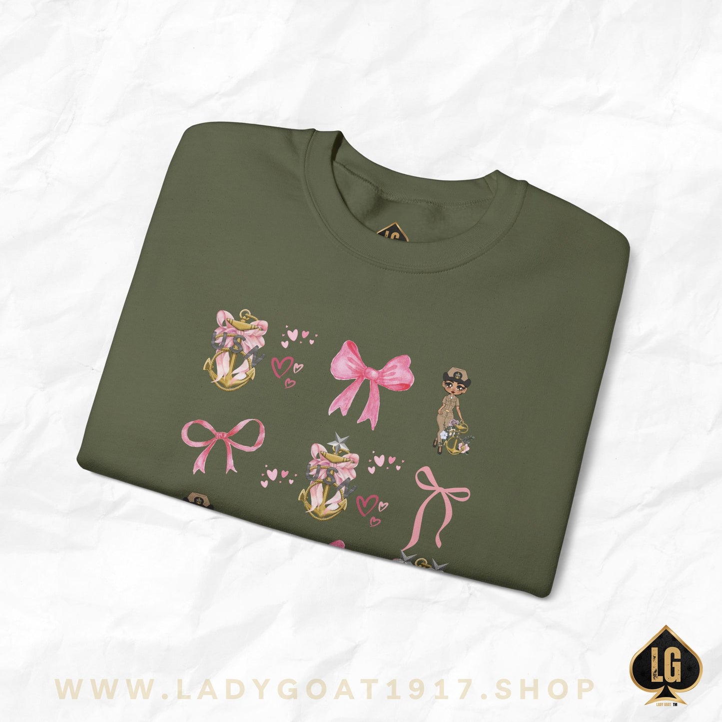 Lady Goat Coquette V1 Crewneck Sweater