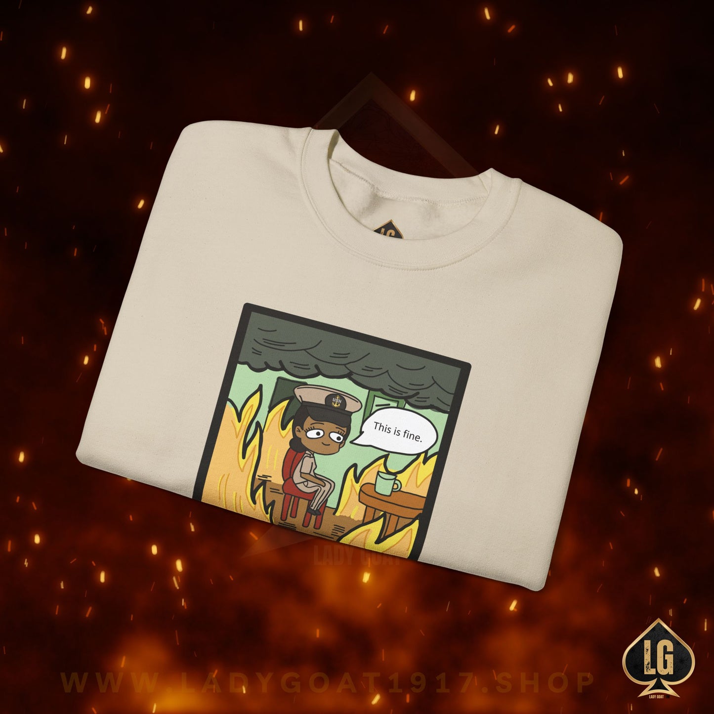This is Fine ! V5 CPO Crewneck Sweater