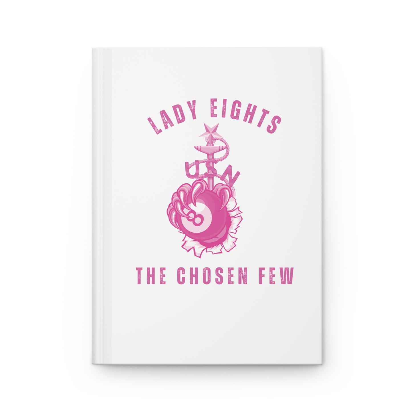 Lady Eights White Hardcover Journal Matte