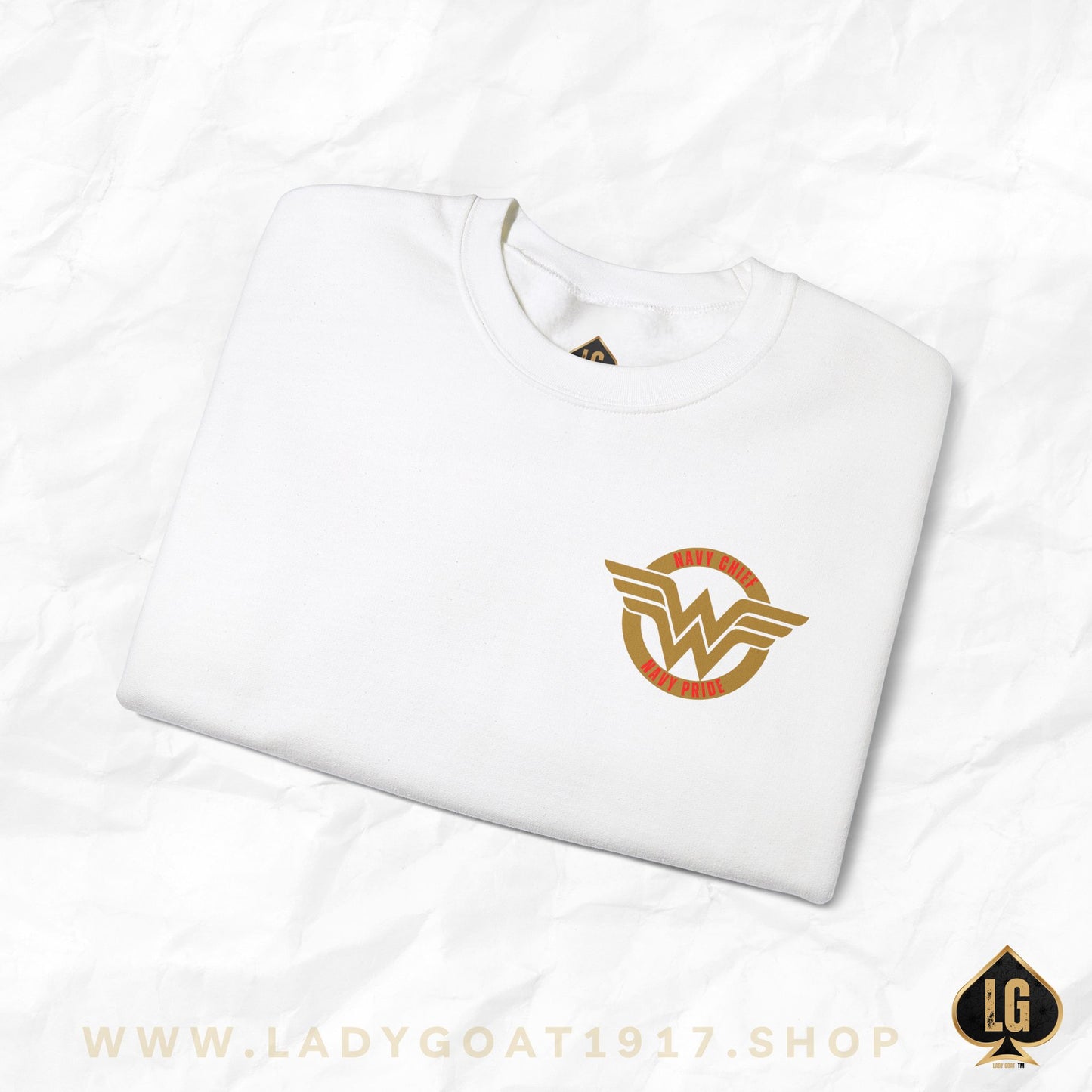 WW OG Long Hair Gold Crewneck Sweater