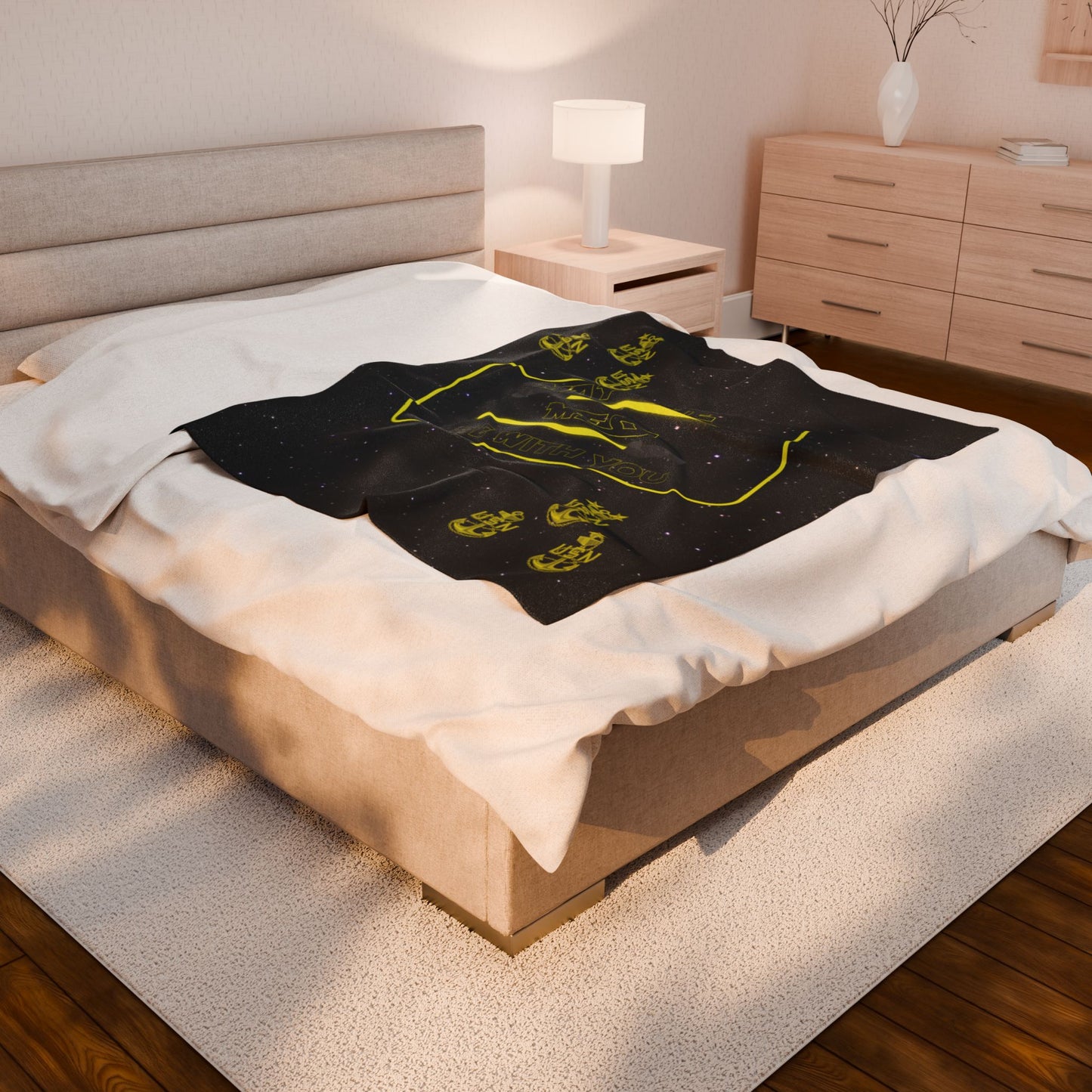 May The Mess Be With You ! Plush Blanket