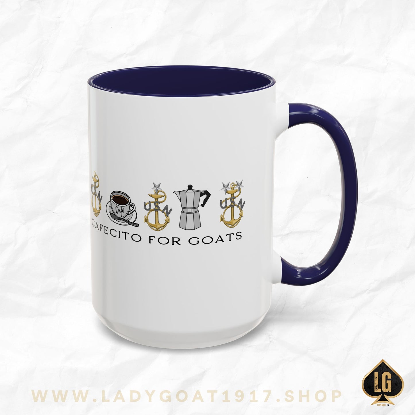 Vintage Cafecito for Goats Coffee Mug 15oz