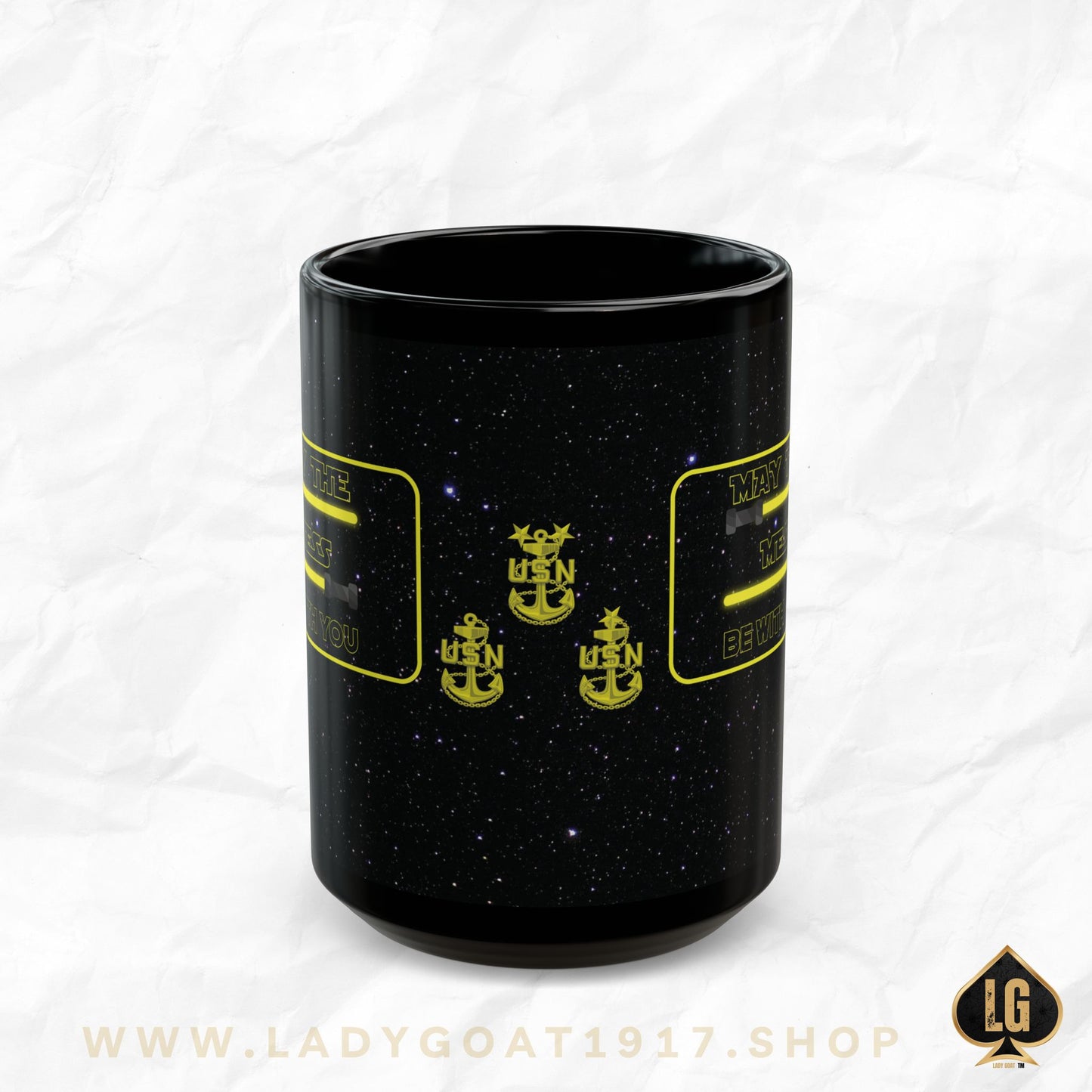 May The Mess Be With You! Black Mug
