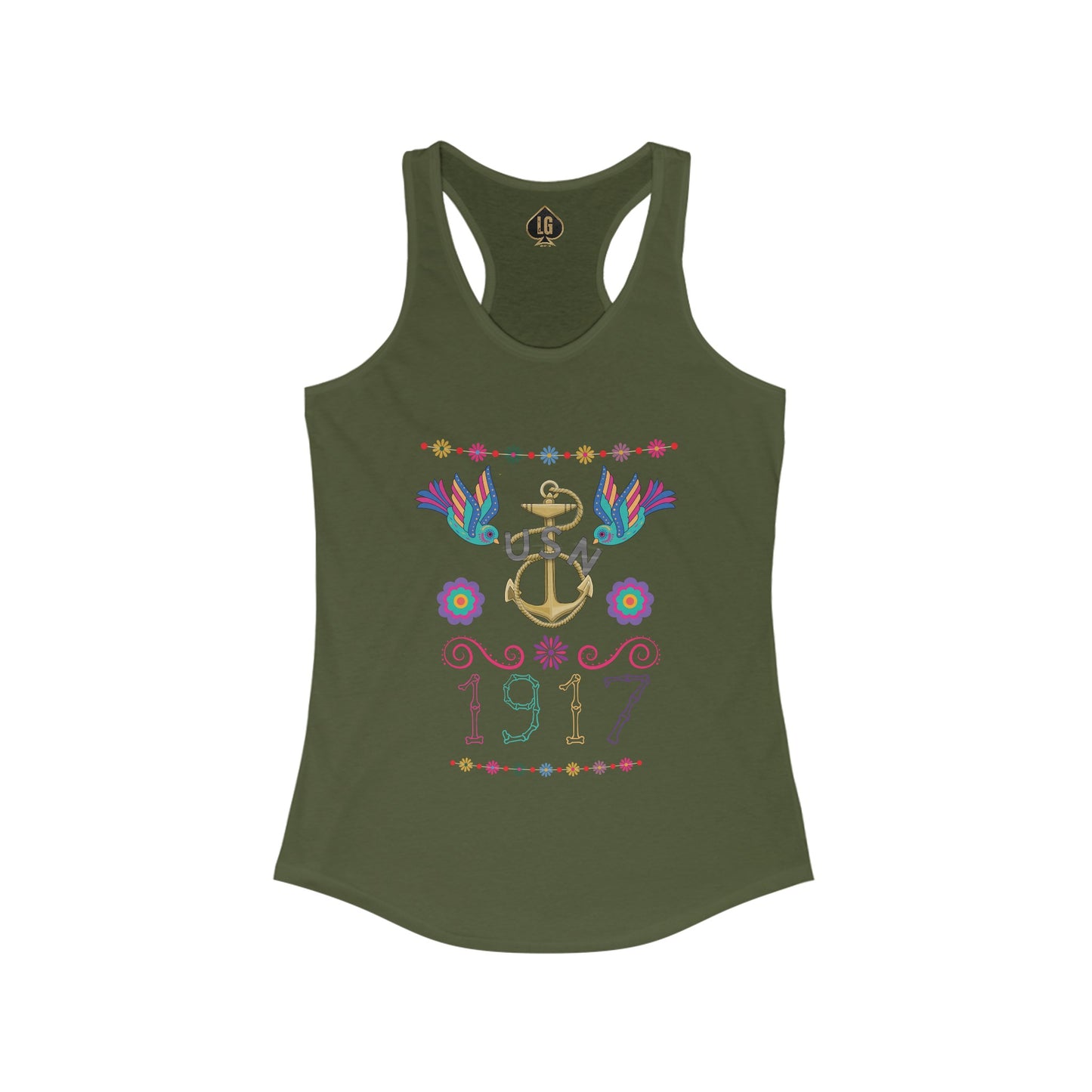 Jefa 1917 DLM Women's Ideal Racerback Tank