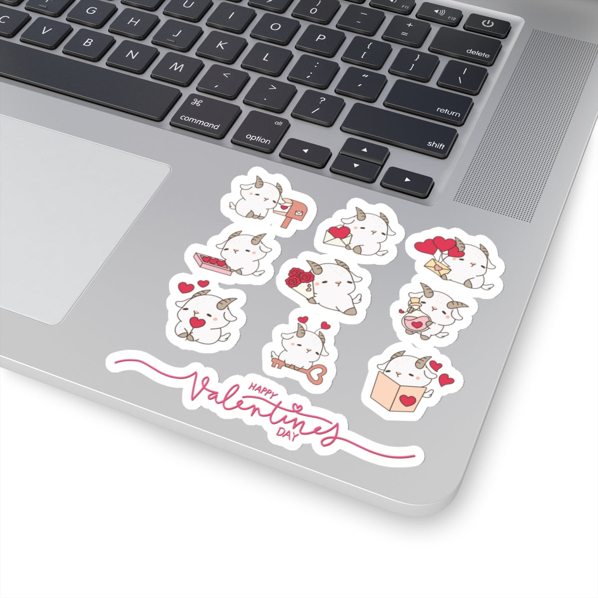 Hello Goat Valentine Stickers