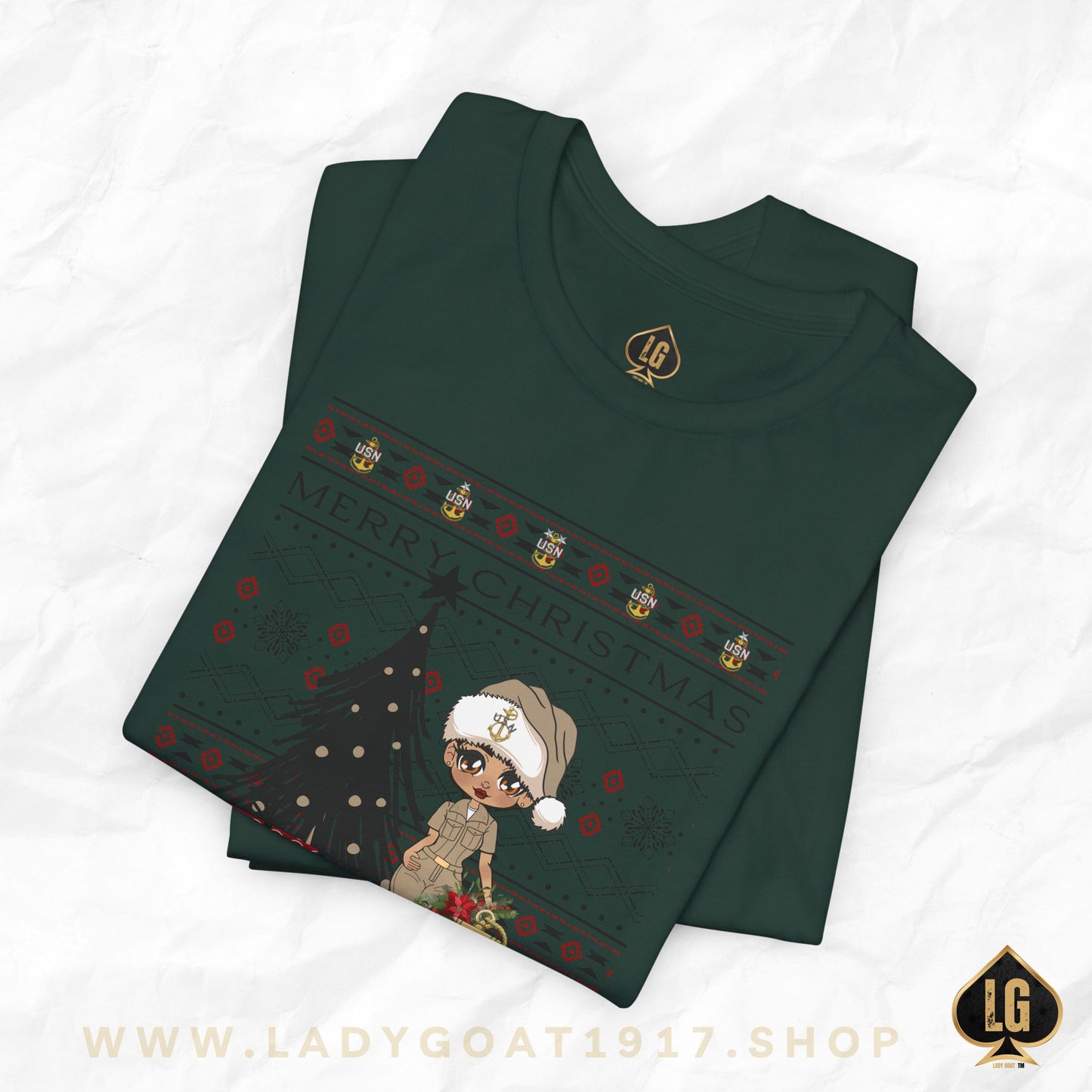Khaki Christmas V1 Unisex Tee
