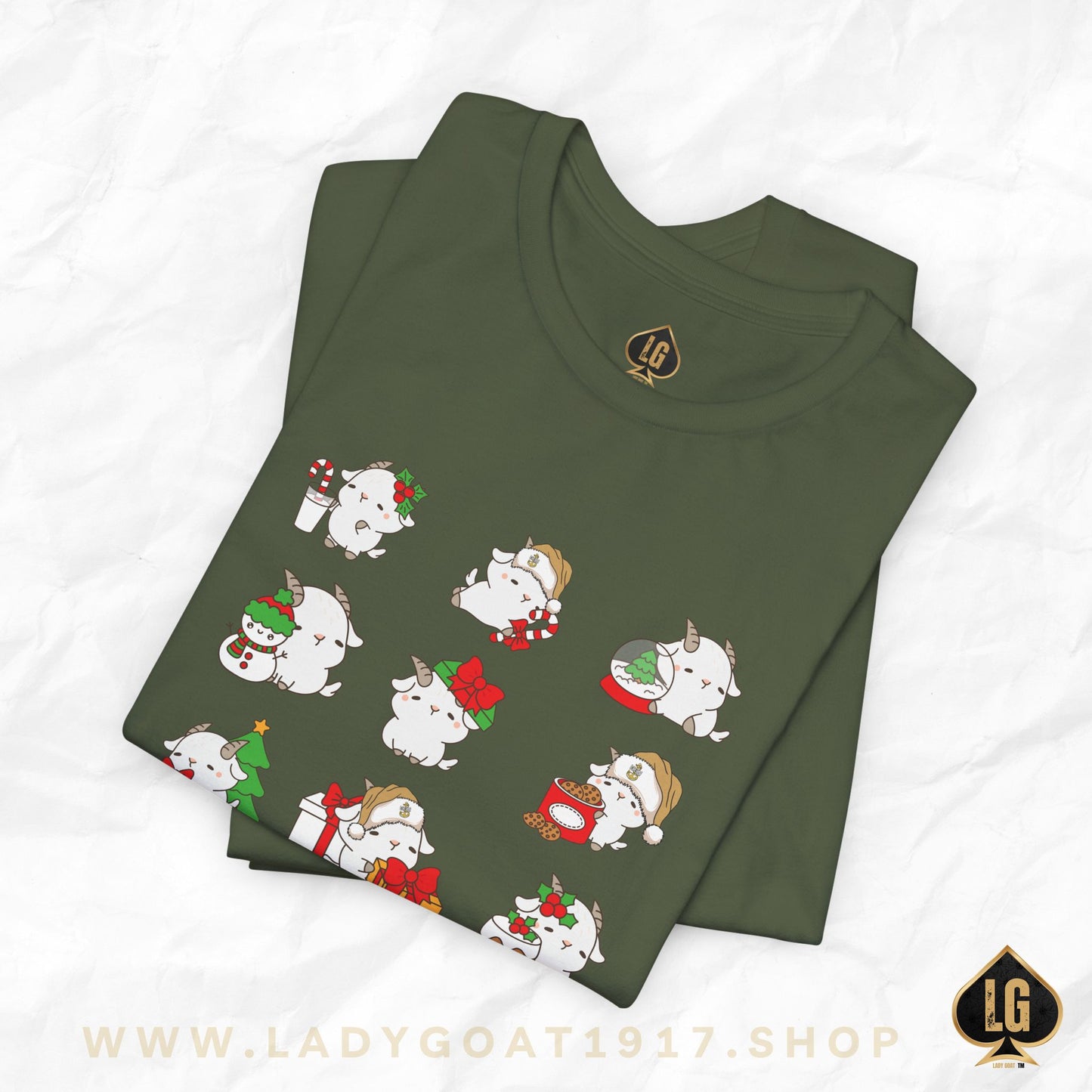 Hello Goat Christmas Unisex Tee