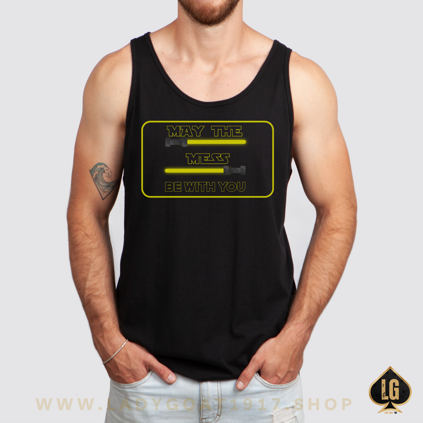 May The Mess Be With You ! Unisex Tank Top