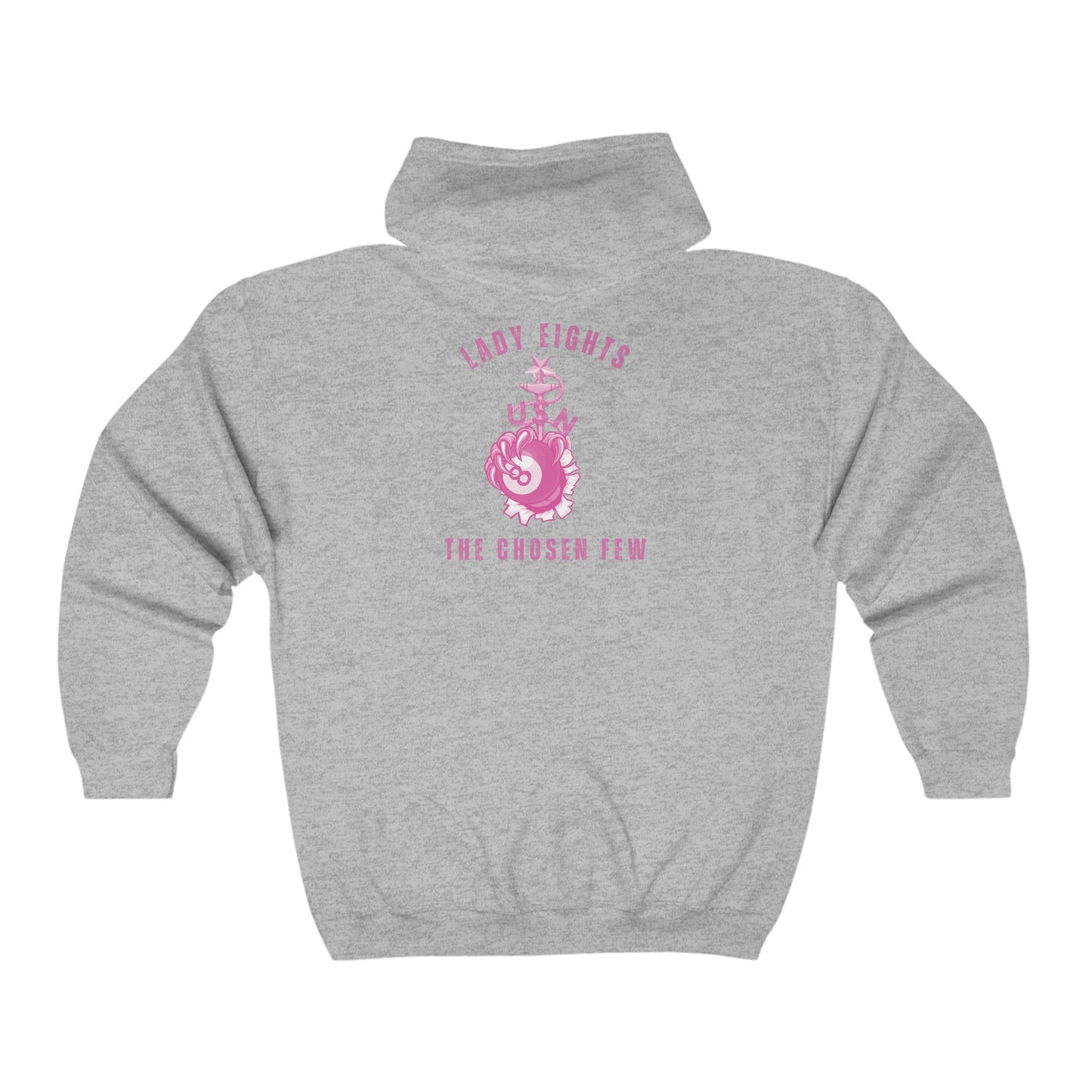 Lady Eights Zip Up Unisex Hoodie