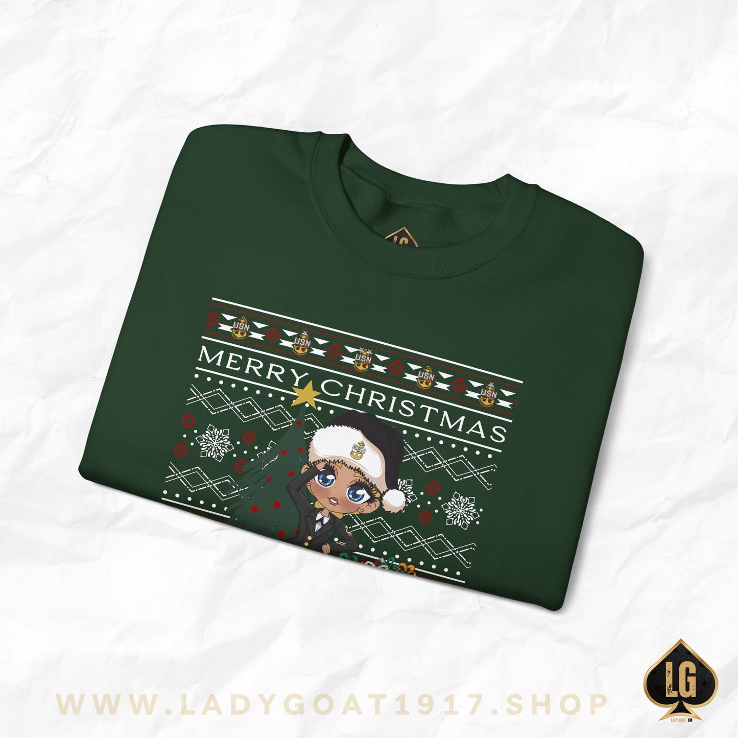 Christmas Blues V8 Crewneck Sweater