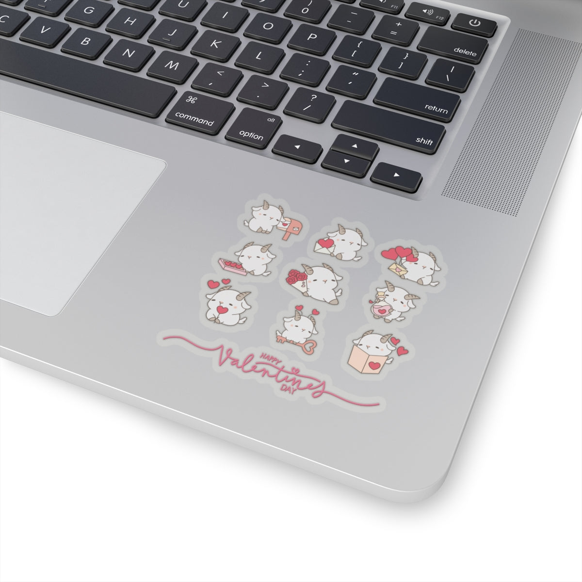 Hello Goat Valentine Stickers