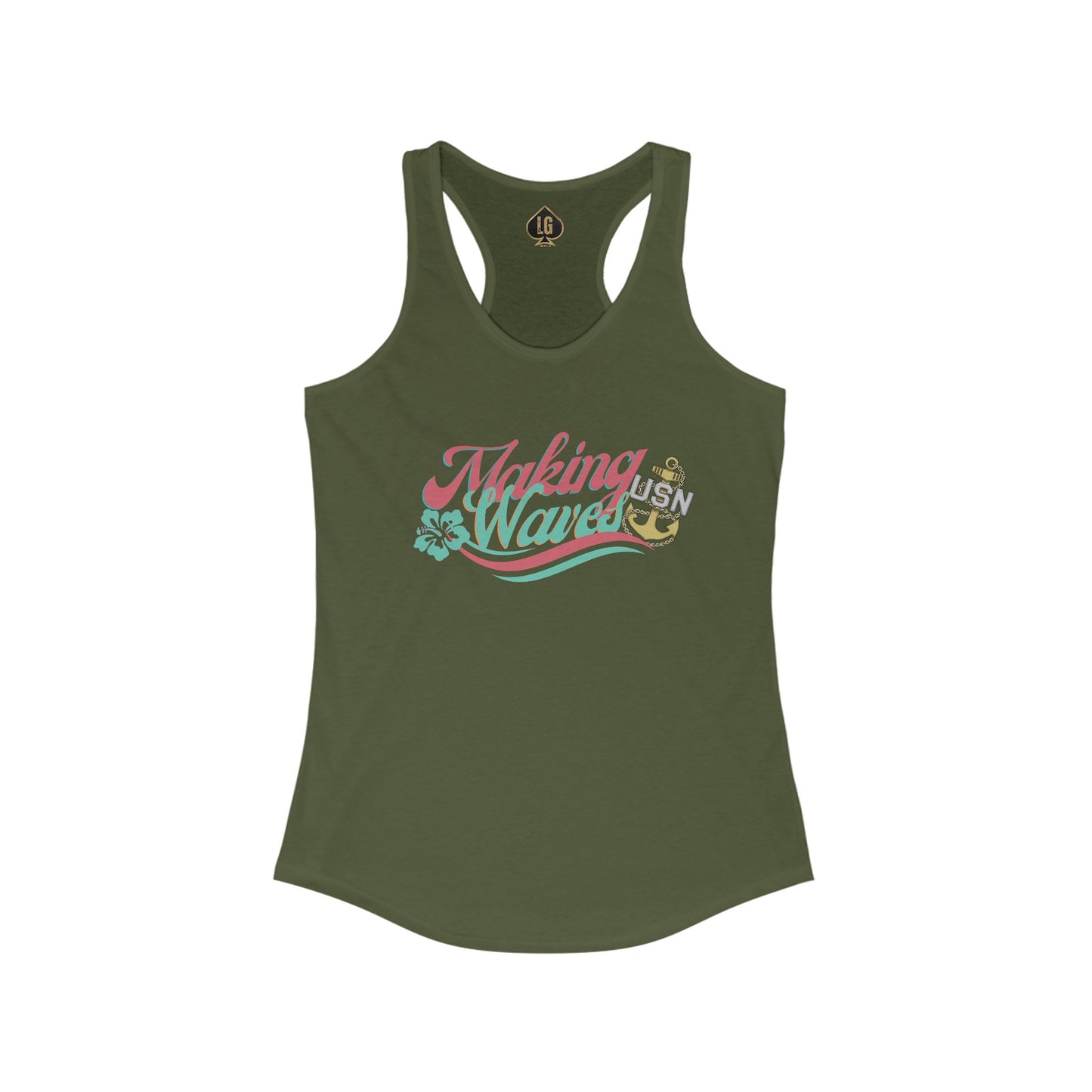 Making Waves V2 Women's Ideal Racerback Tank