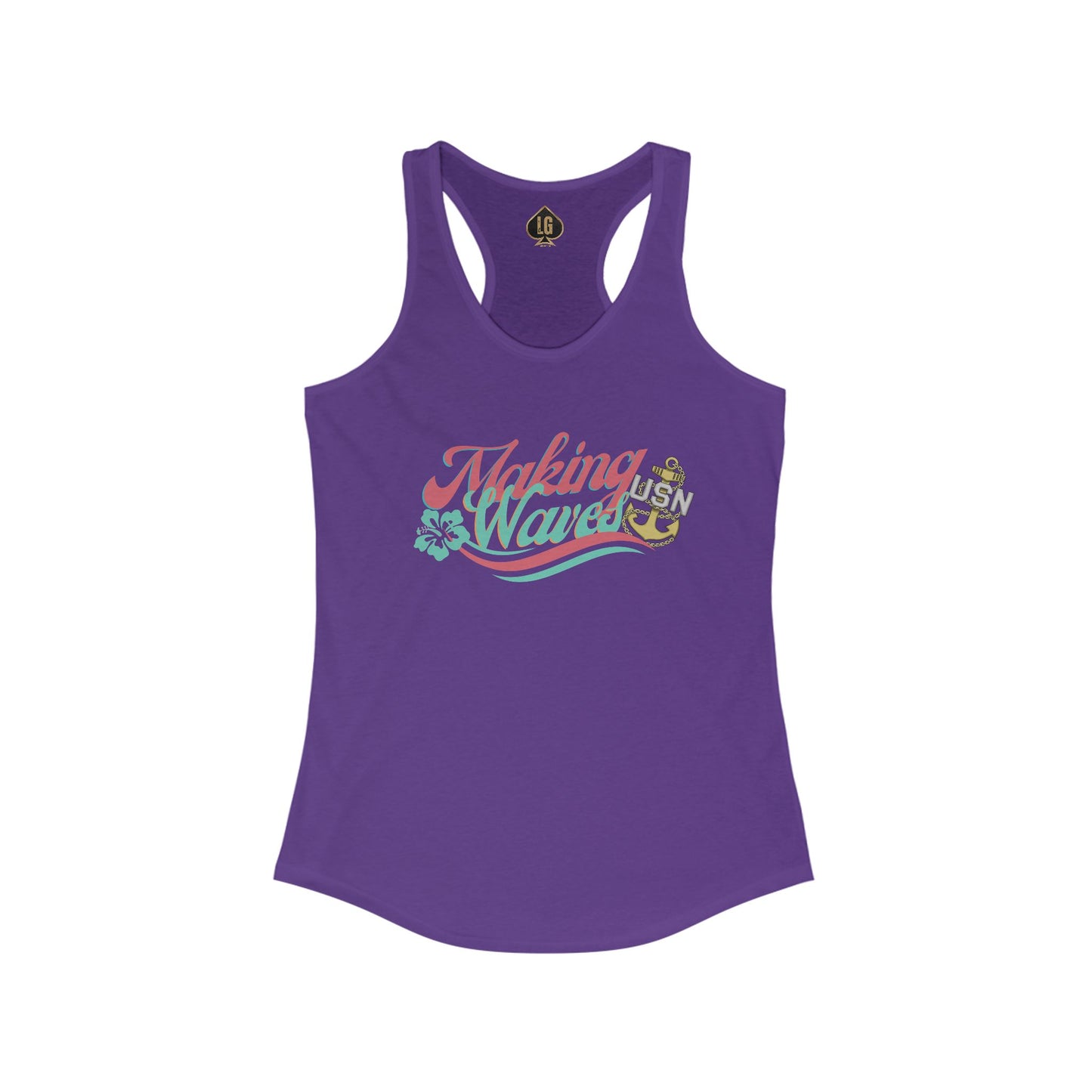 Making Waves V2 Women's Ideal Racerback Tank