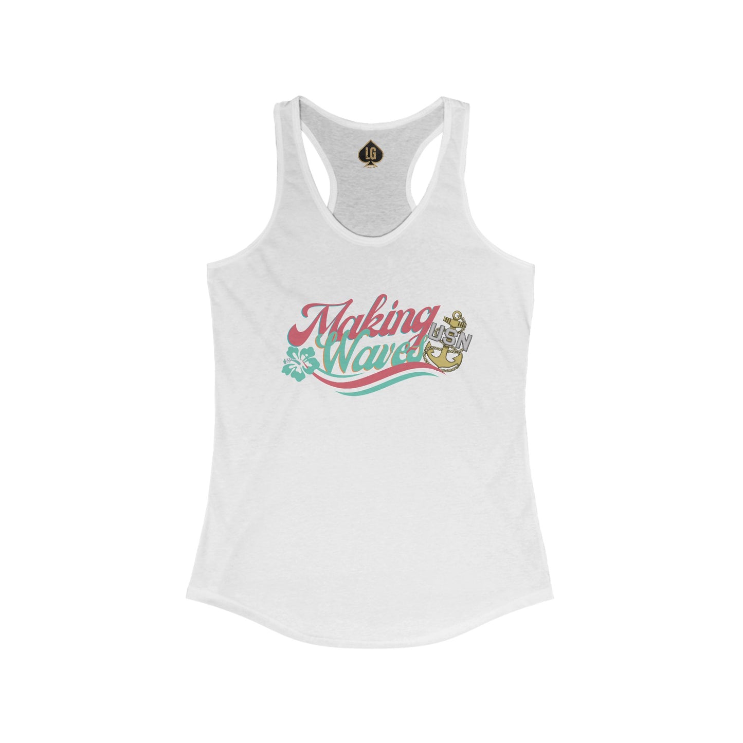 Making Waves V2 Women's Ideal Racerback Tank
