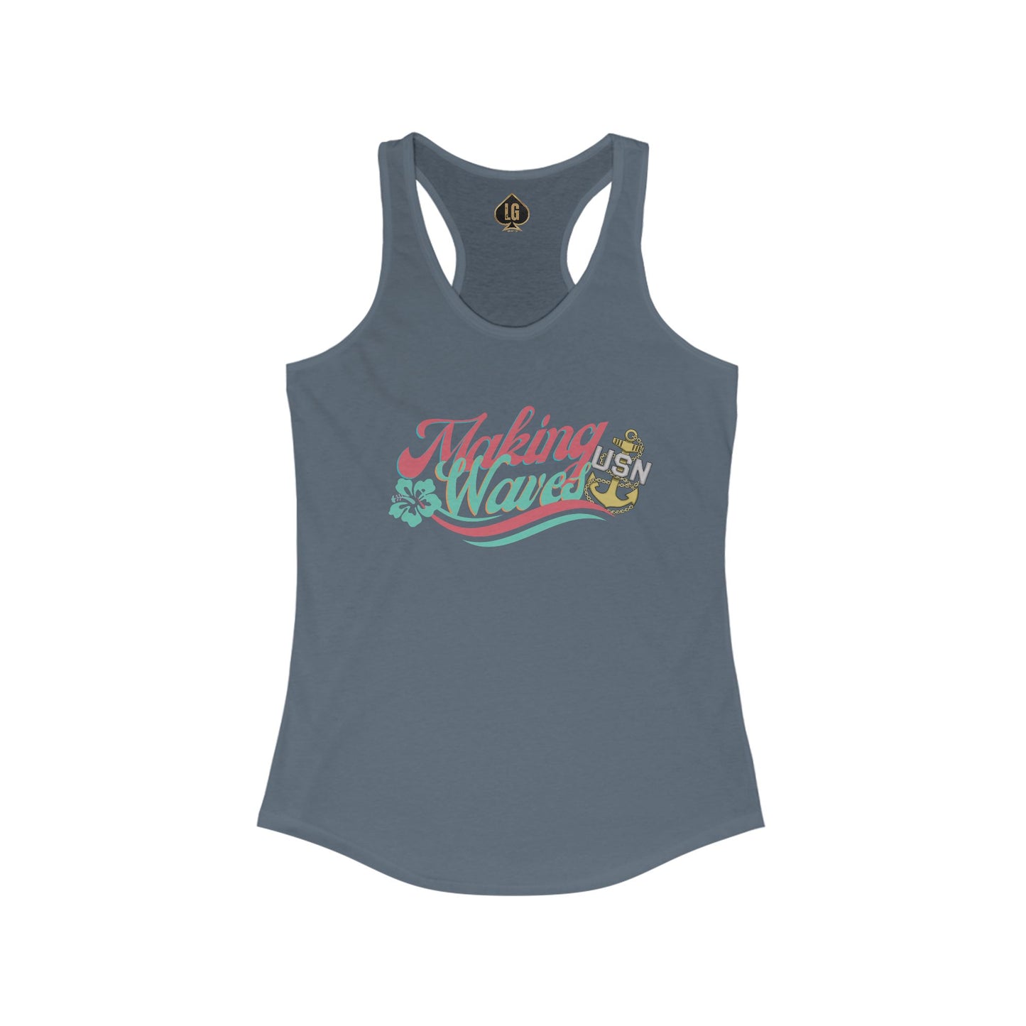 Making Waves V2 Women's Ideal Racerback Tank