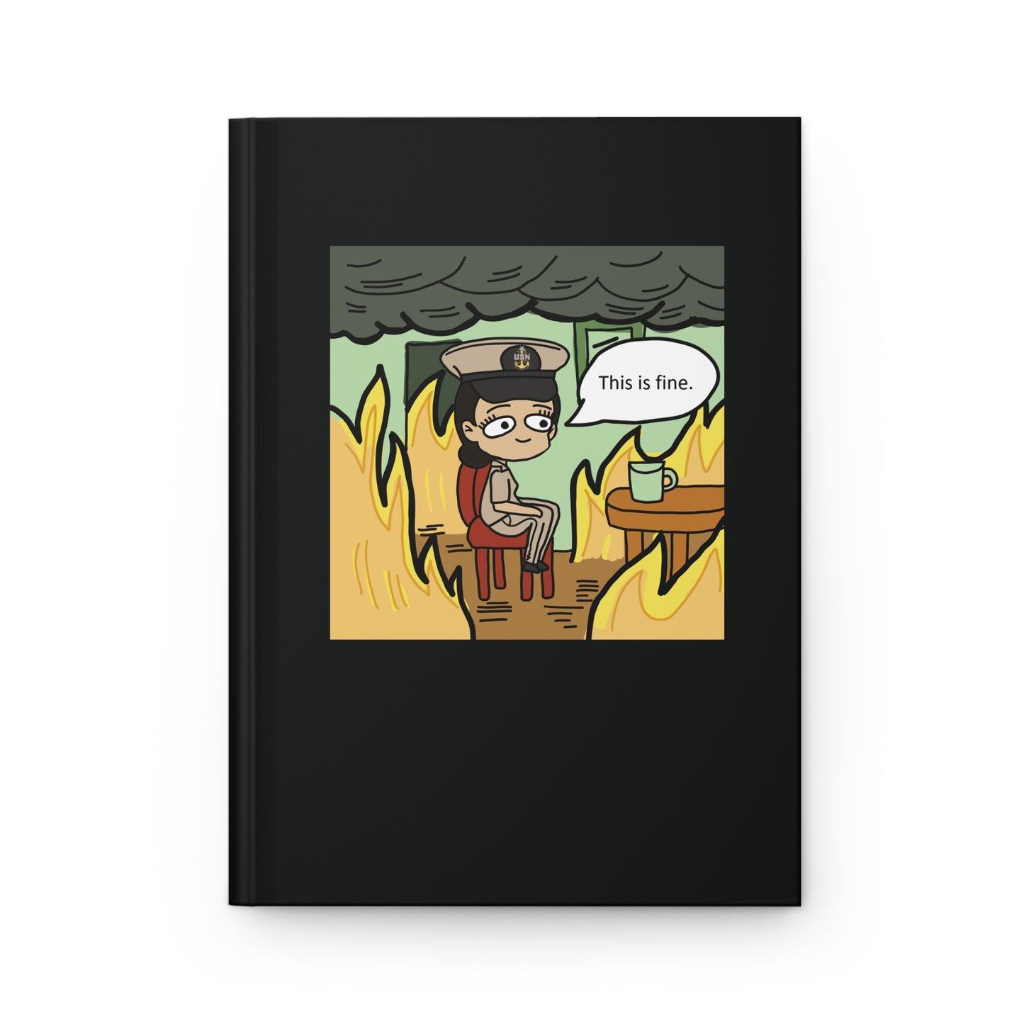 This is Fine ! V4 SCPO Hardcover Journal Matte