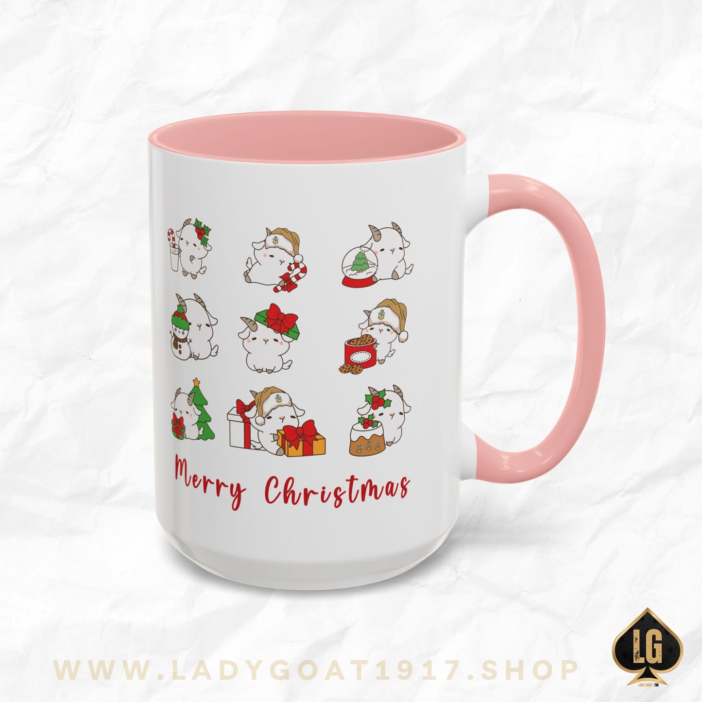 Hello Goat Christmas 15oz Mug