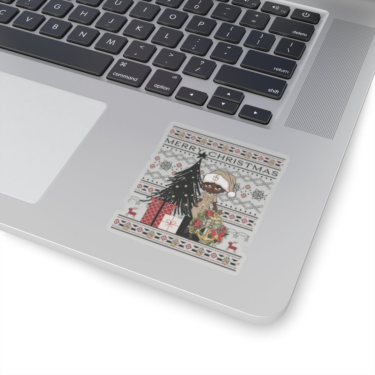 Khaki Christmas V3 Stickers