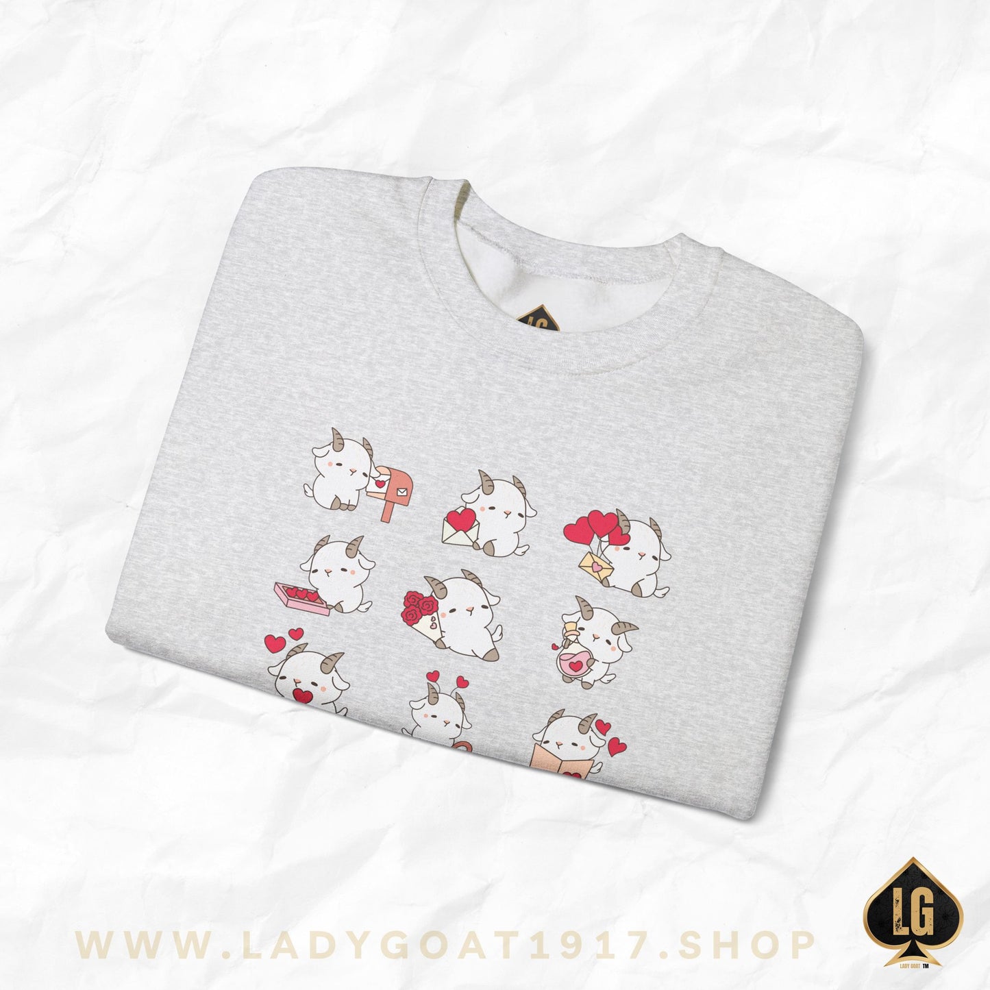 Hello Goat Valentine Crewneck Sweater