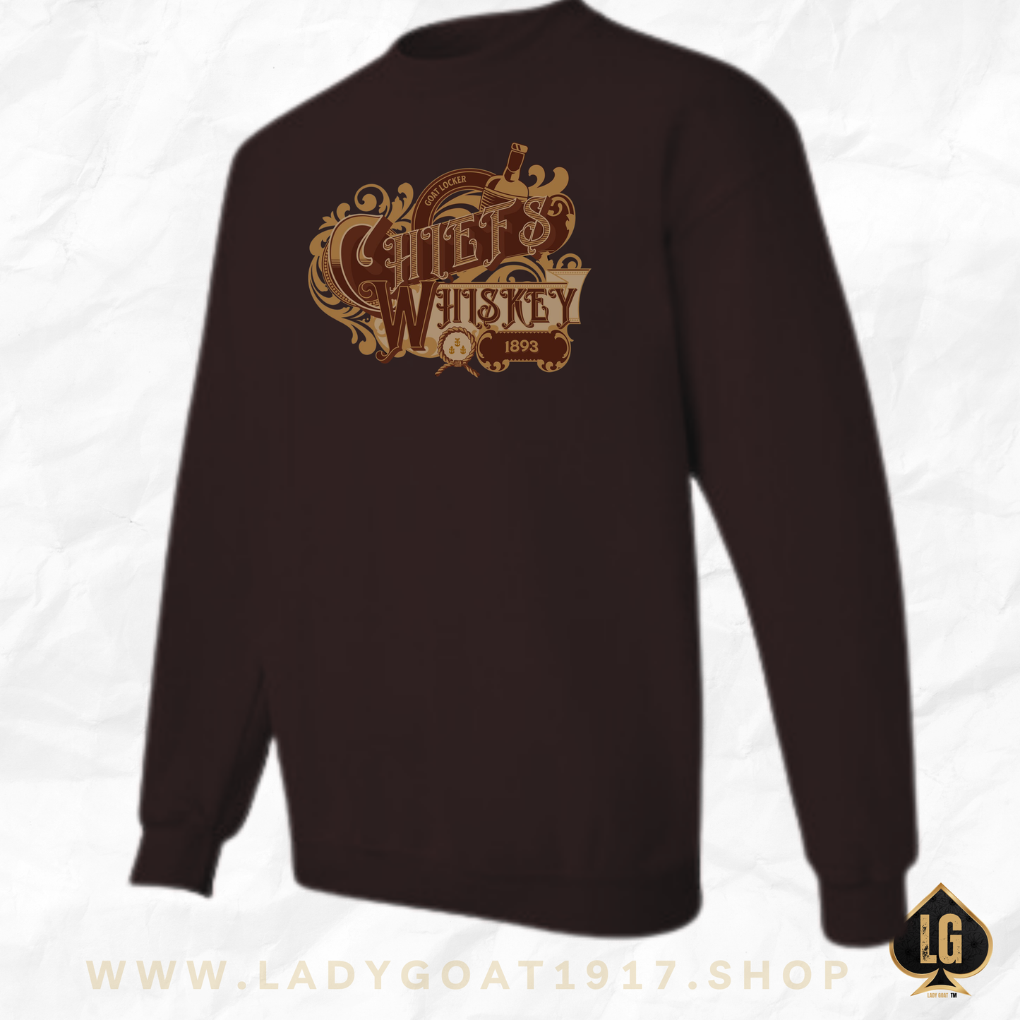 Chiefs and Whiskey V3 Crewneck Sweater