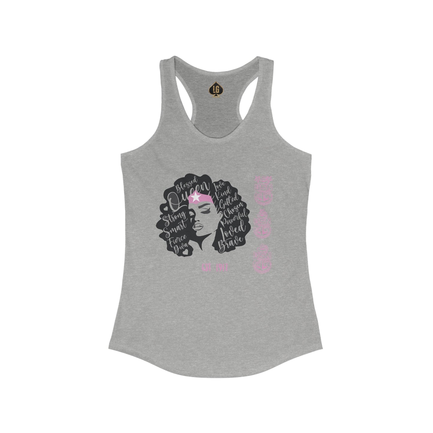 WW P!NK BCAW Diva Women's Ideal Racerback Tank