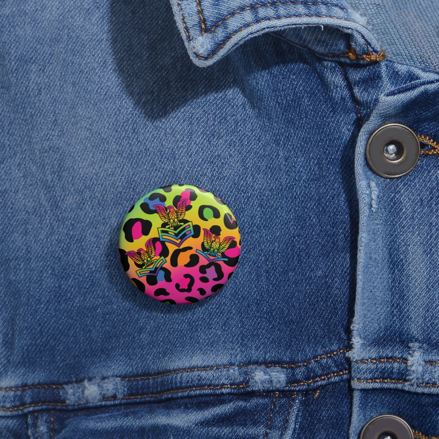 Petty Officer Lady Goat LF Edition Custom Pin Buttons