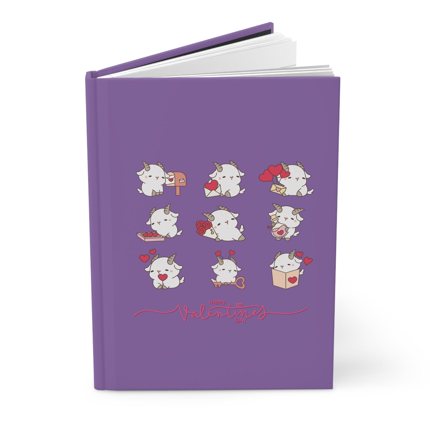 Hello Goat. Valentine Hardcover Journal Matte