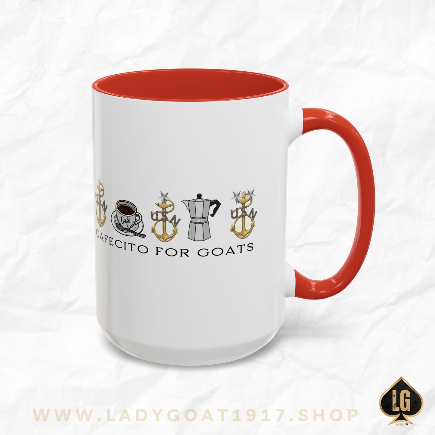 Vintage Cafecito for Goats Coffee Mug 15oz