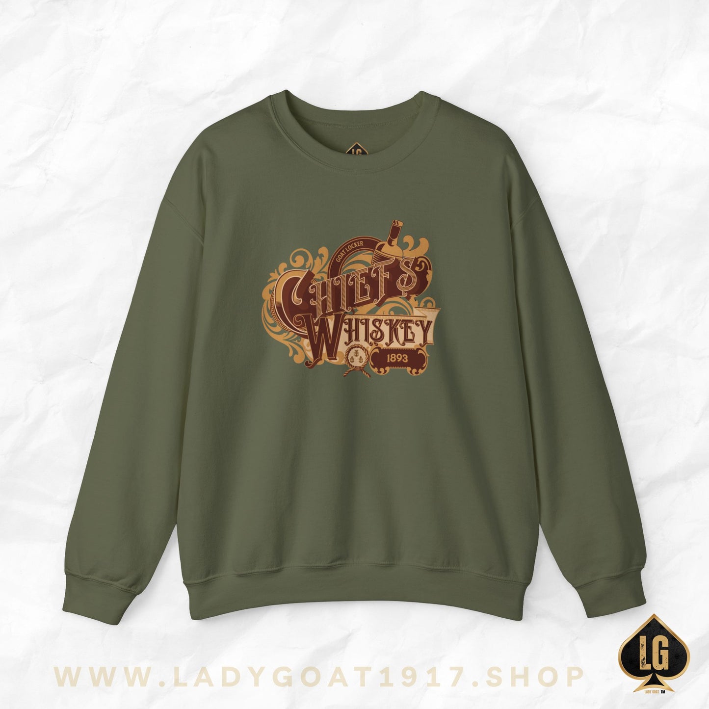 Chiefs and Whiskey V3 Crewneck Sweater