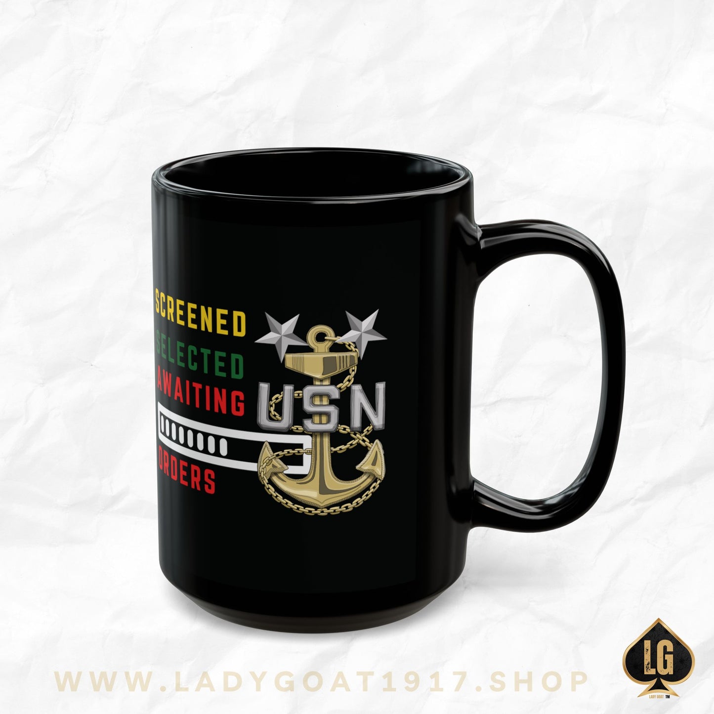 Screened Master Chief Black Mug