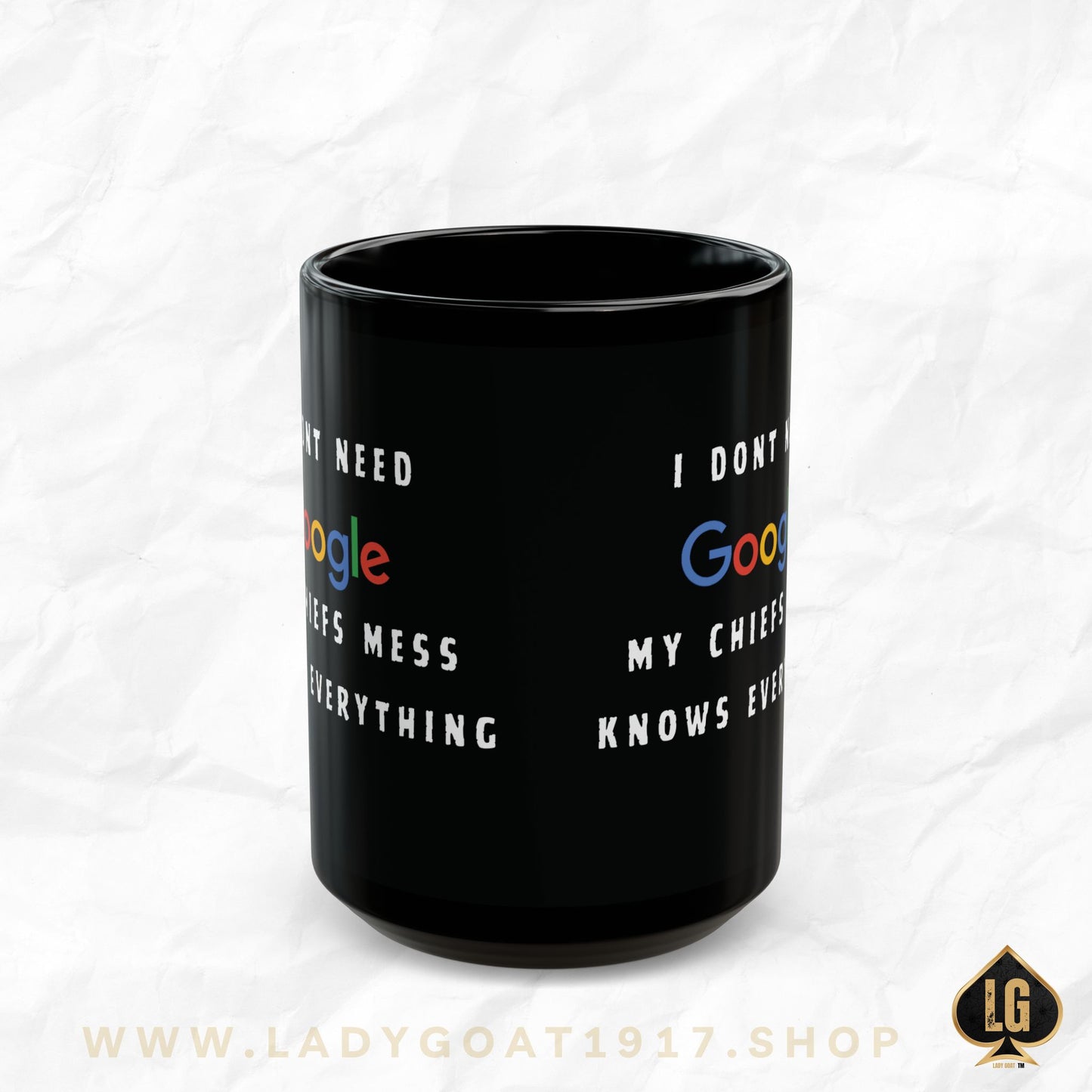 My Mess Black Mug