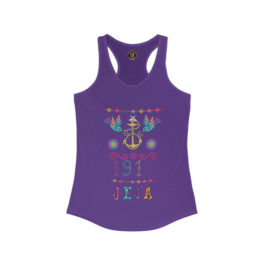 8 Jefa 1917 DLM Women's Ideal Racerback Tank