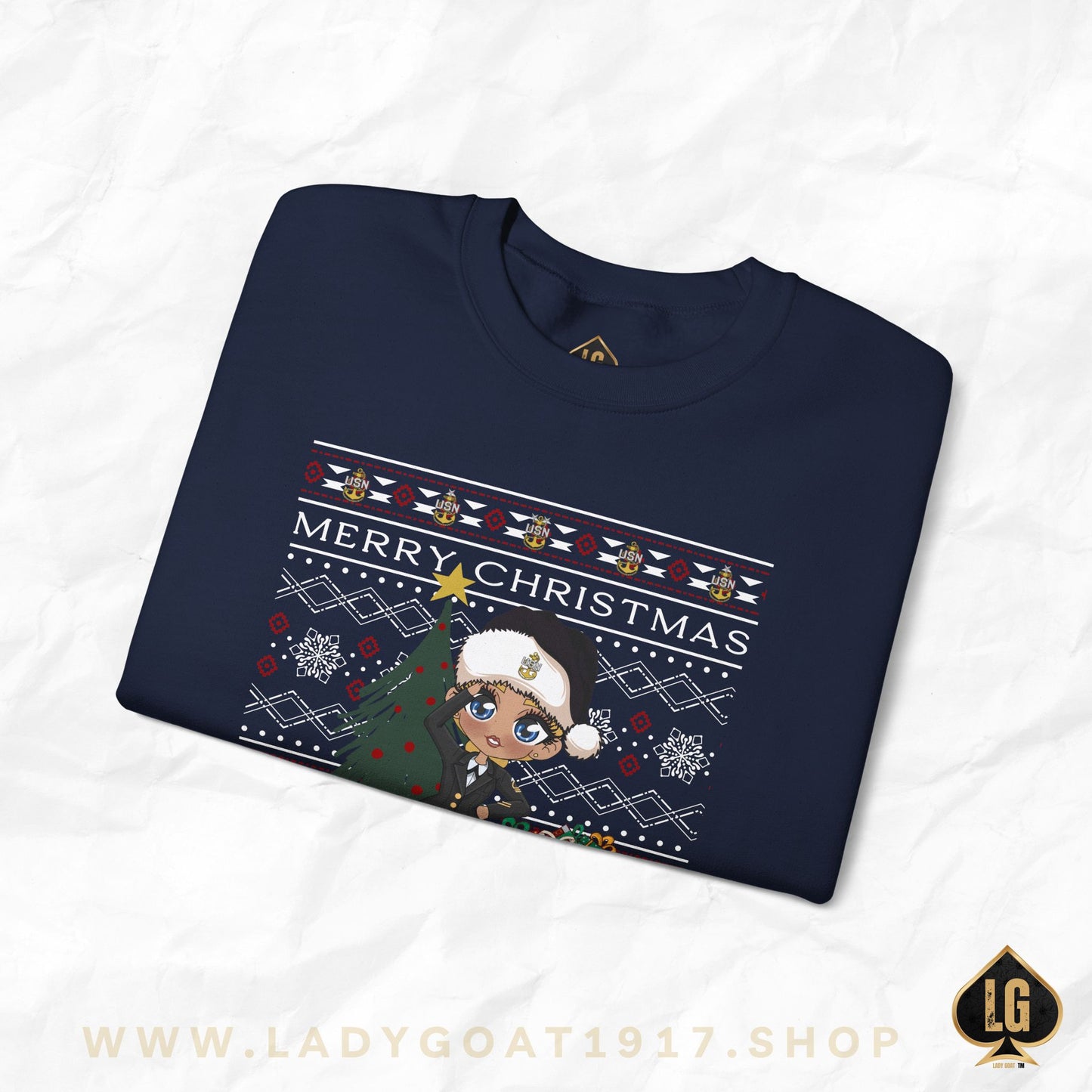 Christmas Blues V8 Crewneck Sweater