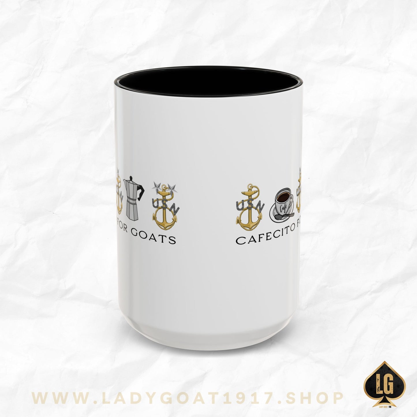 Vintage Cafecito for Goats Coffee Mug 15oz