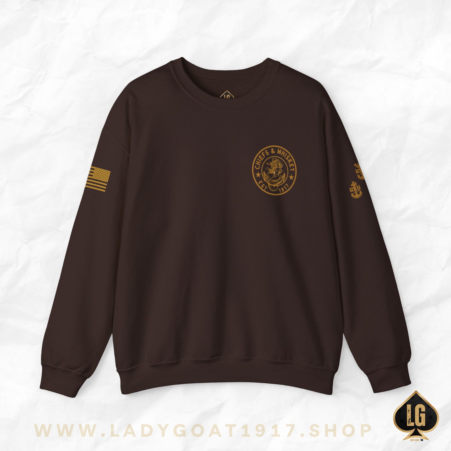 Chiefs and Whiskey V1 Crewneck Sweater
