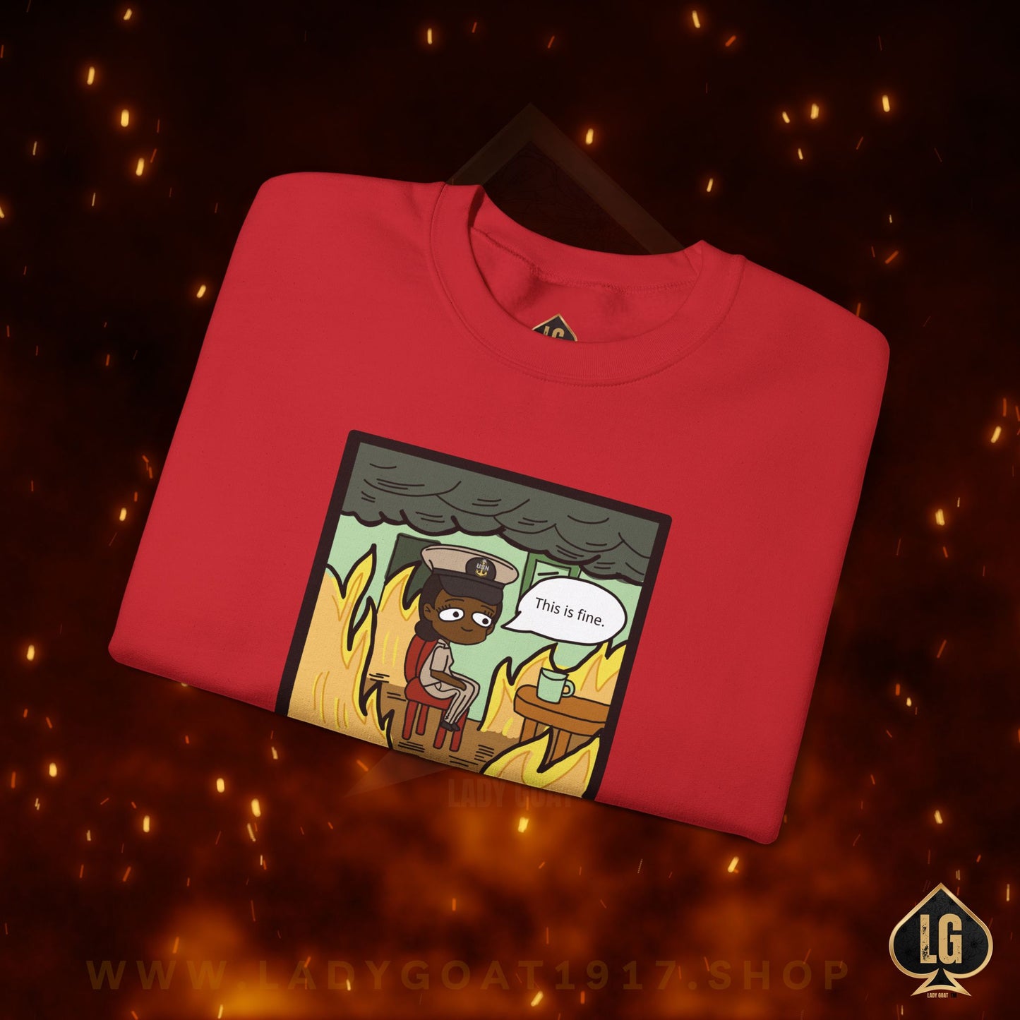 This is Fine ! V6 SCPO Crewneck Sweater