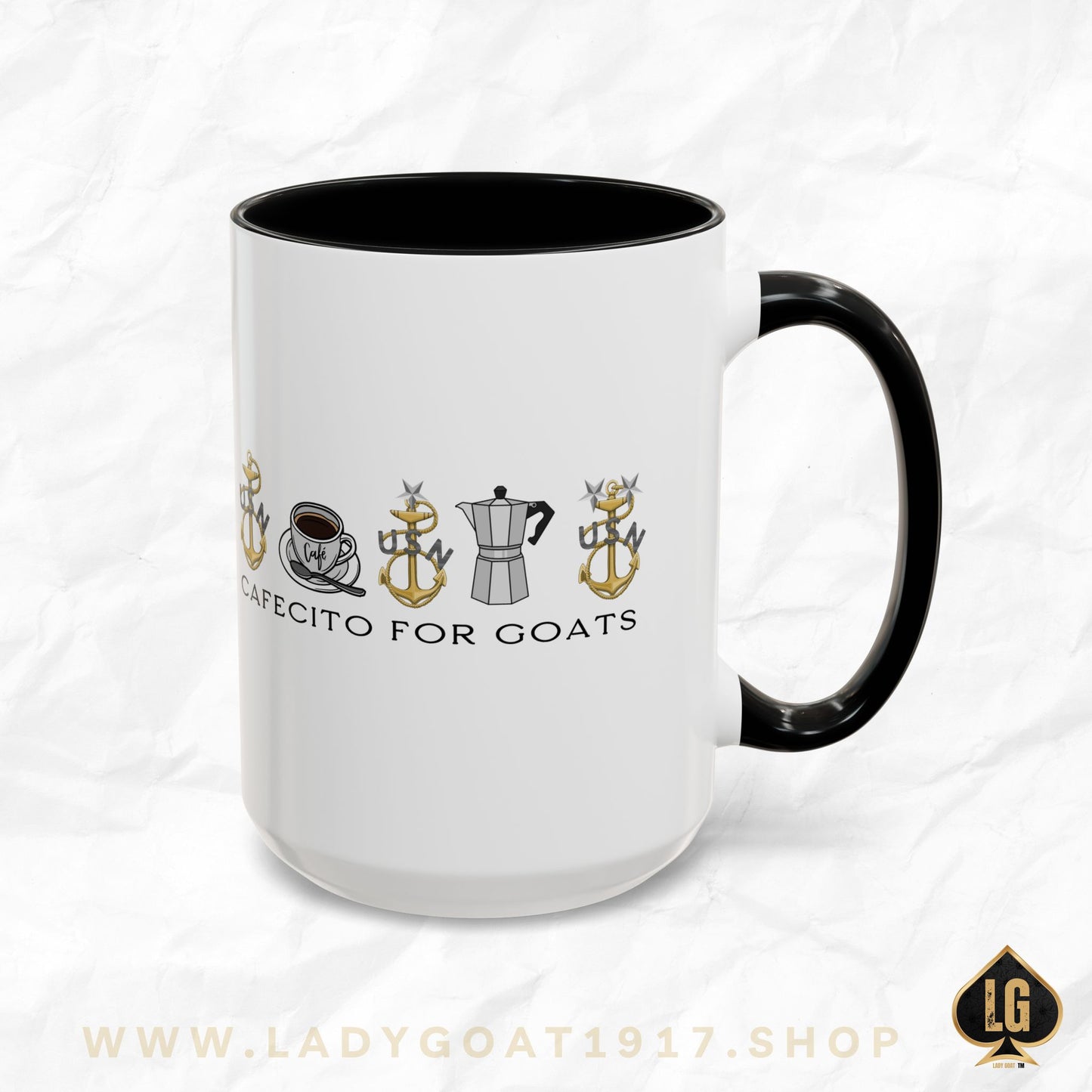 Vintage Cafecito for Goats Coffee Mug 15oz